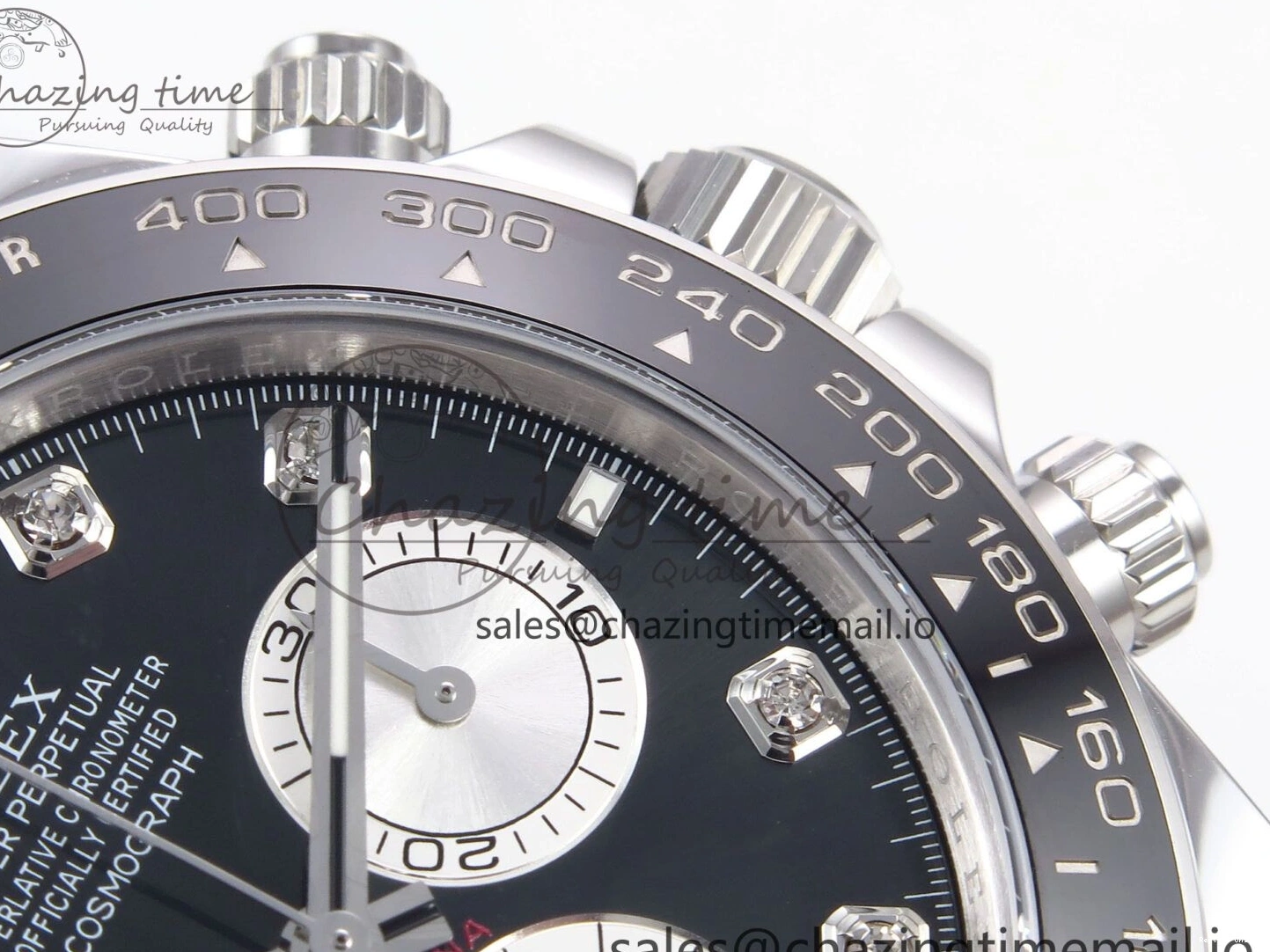 0417 EyeCatching Daytona 126519 LN APSF 1:1 Best Edition Black Diamonds Dial on Oysterflex Strap SH4131（Gain Weight） 1027